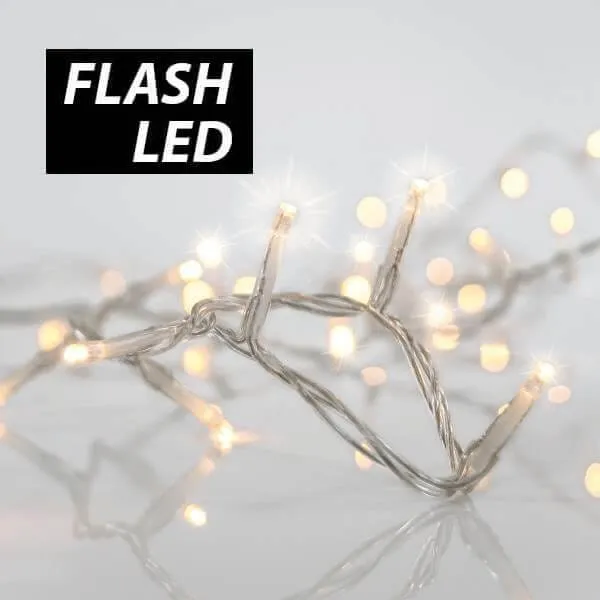 Κουρτίνα βροχή 100 flash LED θερμό λευκό 2 μέτρα εξωτερικού χώρου