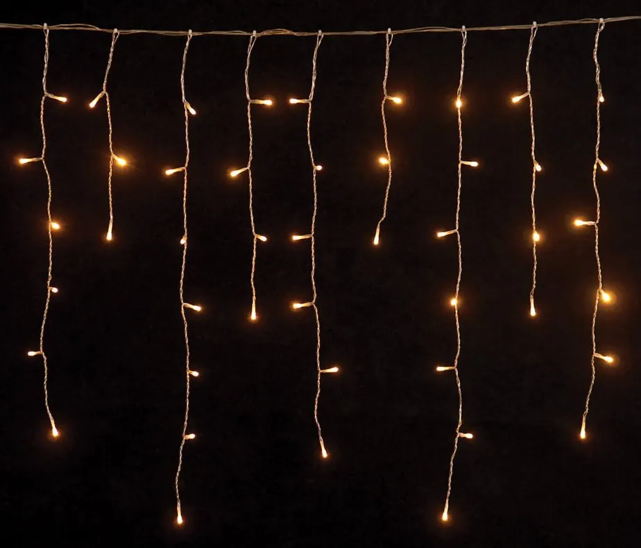 Κουρτίνα βροχή 100 LED θερμό λευκό 1,80 x 0,60 m