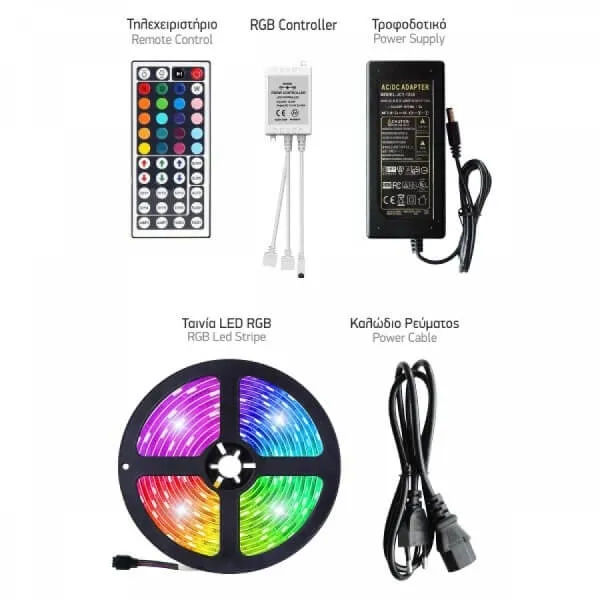 Ταινία LED 5m RGB με σύνδεση Wi-Fi και συγχρονισμό μουσικής